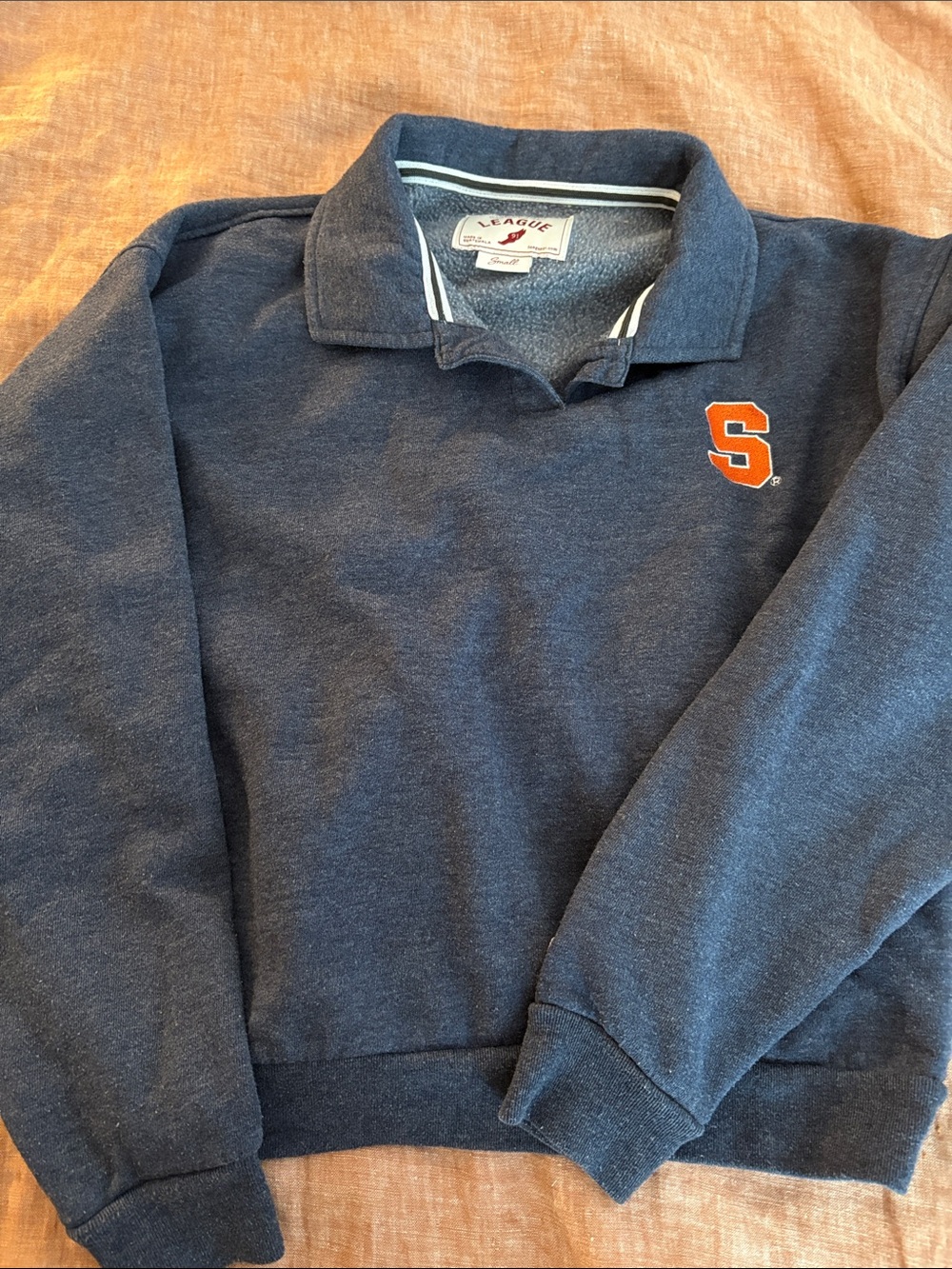 Women’s Syracuse University Navy Collared Sweatshirt